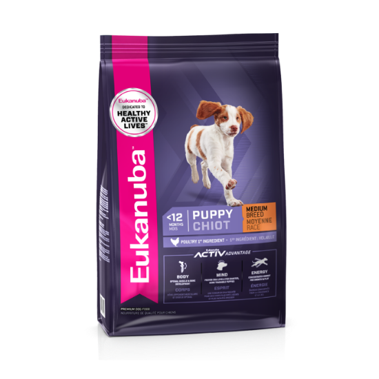 Picture of Eukanuba Medium Breed Puppy Chicken 9Kg